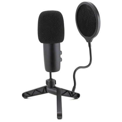 Emerson USB Gaming and Streaming Condenser Microphone with LED Lighting